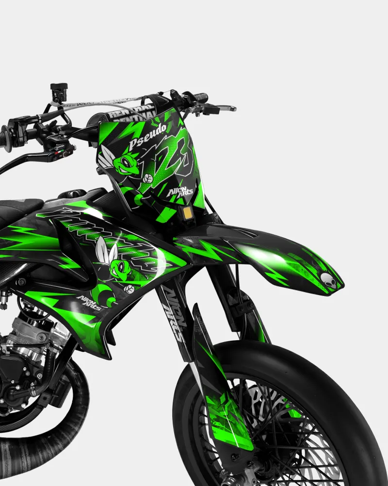 LISSE - Decoratieset YAMAHA DT 50cc - Groen