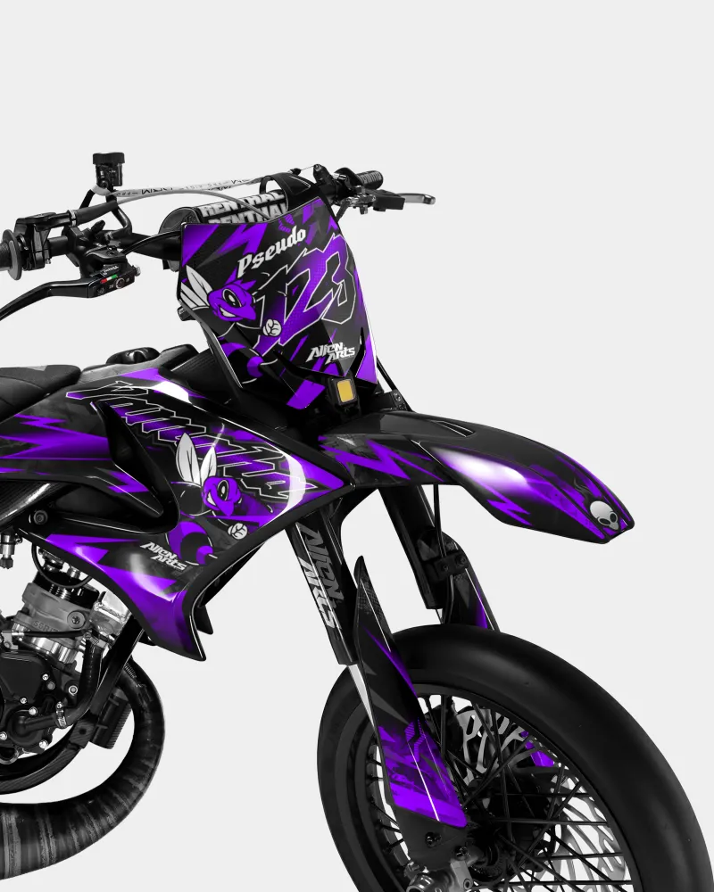 LISSE - Decoratieset YAMAHA DT 50cc - Paars