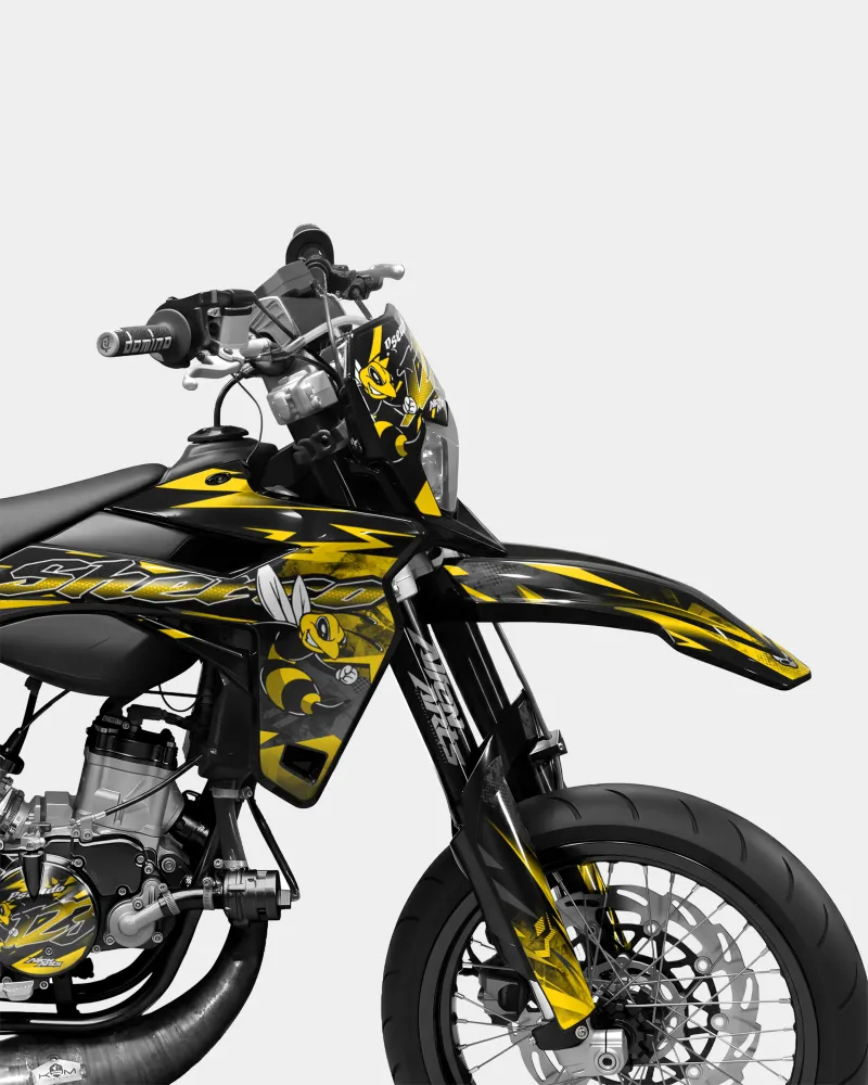 LISSE - SHERCO 50cc decoratieset - Donkergeel
