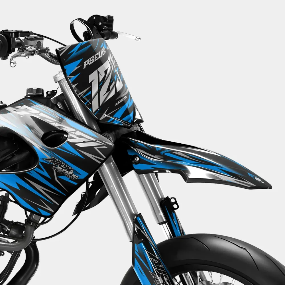 LUEUR - Decoratieset DERBI 50cc - Blauw