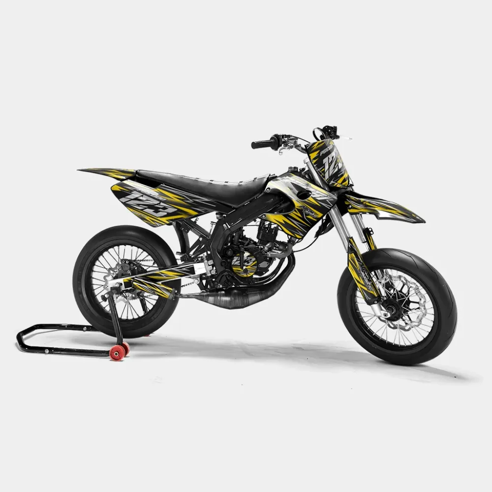 LUEUR - Decoratieset DERBI 50cc - Donkergeel