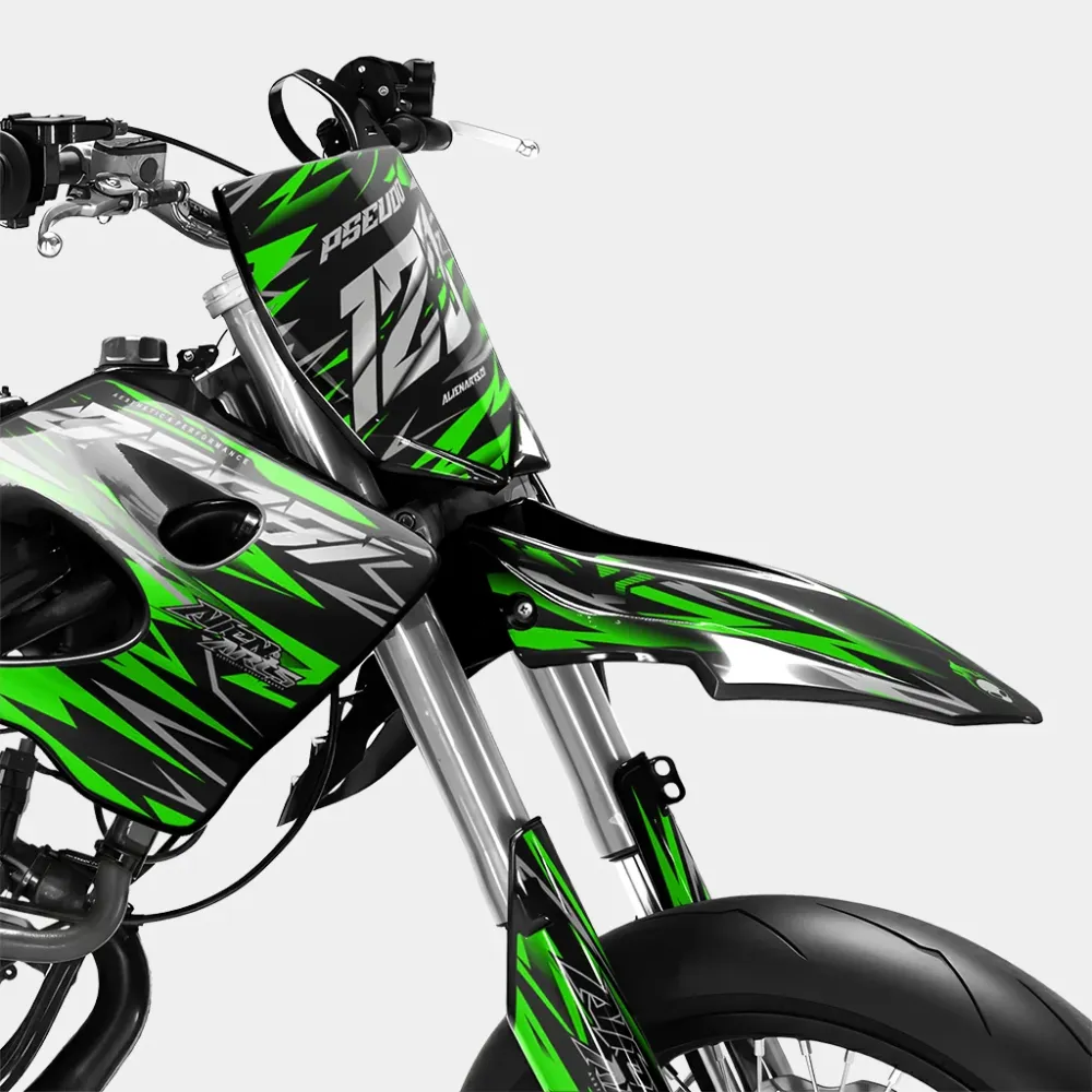 LUEUR - Decoratieset DERBI 50cc - Groen