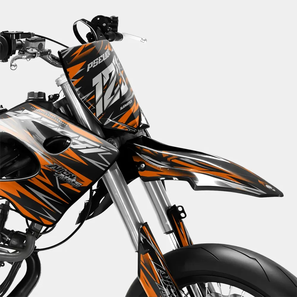 LUEUR - Decoratieset DERBI 50cc - Oranje
