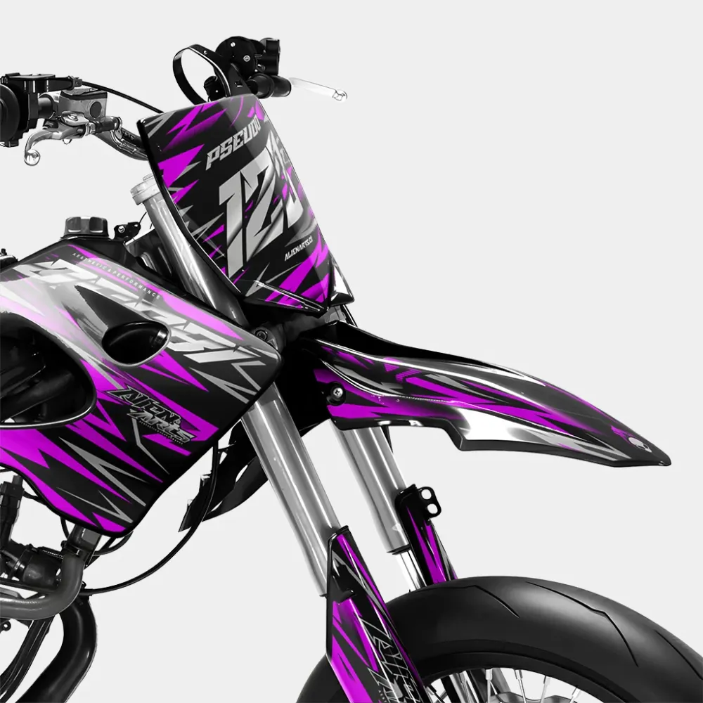 LUEUR - Decoratieset DERBI 50cc - Roze
