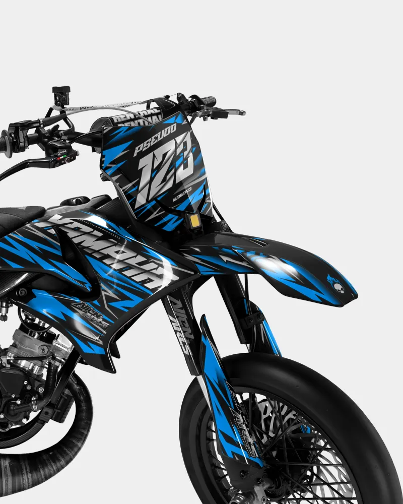 LUEUR - Decoratieset YAMAHA DT 50cc - Blauw