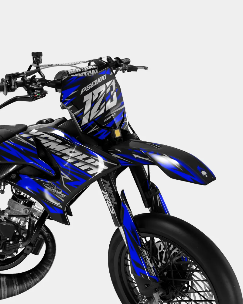LUEUR - Decoratieset YAMAHA DT 50cc - Donkerblauw