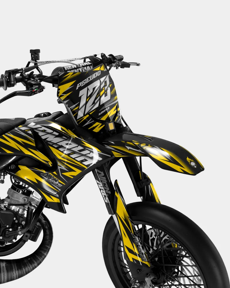 LUEUR - Decoratieset YAMAHA DT 50cc - Donkergeel