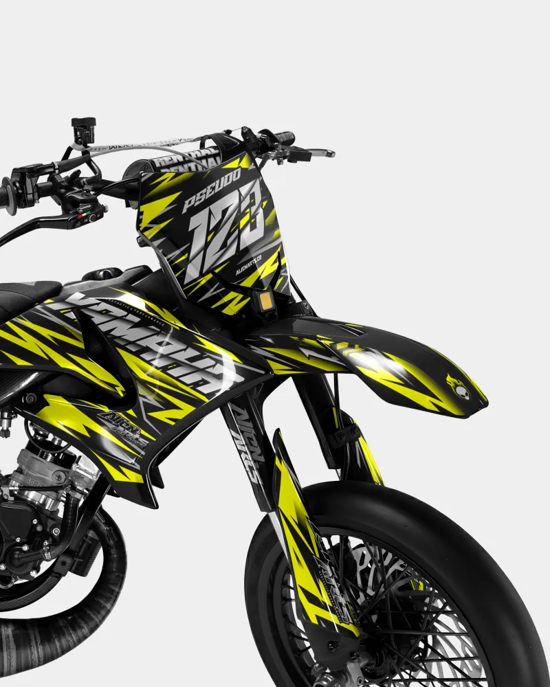 LUEUR - Decoratieset YAMAHA DT 50cc - Geel