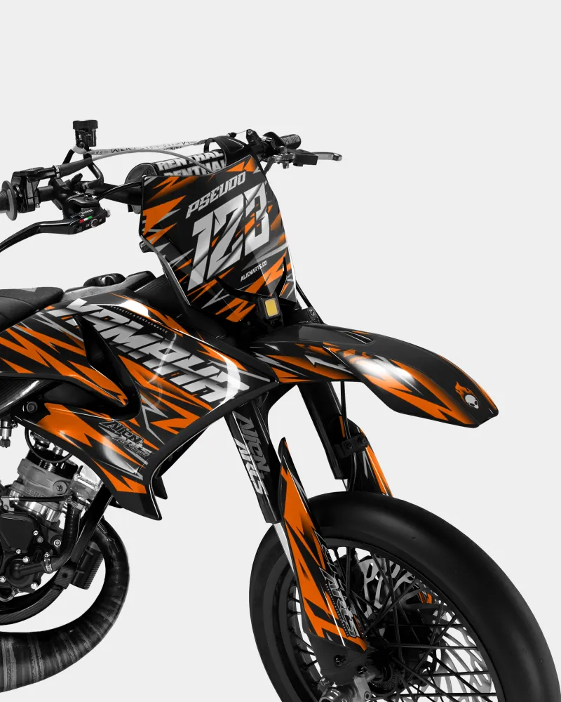 LUEUR - Decoratieset YAMAHA DT 50cc - Oranje