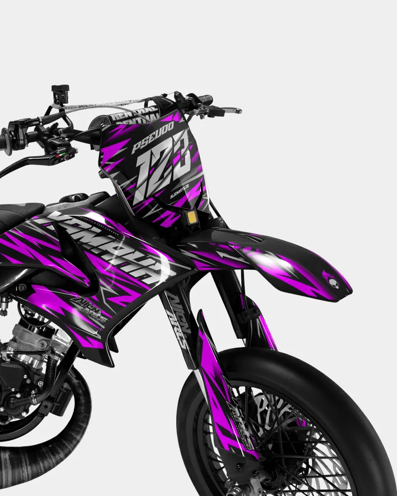 LUEUR - Decoratieset YAMAHA DT 50cc - Roze