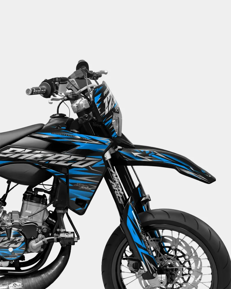 LUEUR - SHERCO 50cc decoratieset - Blauw