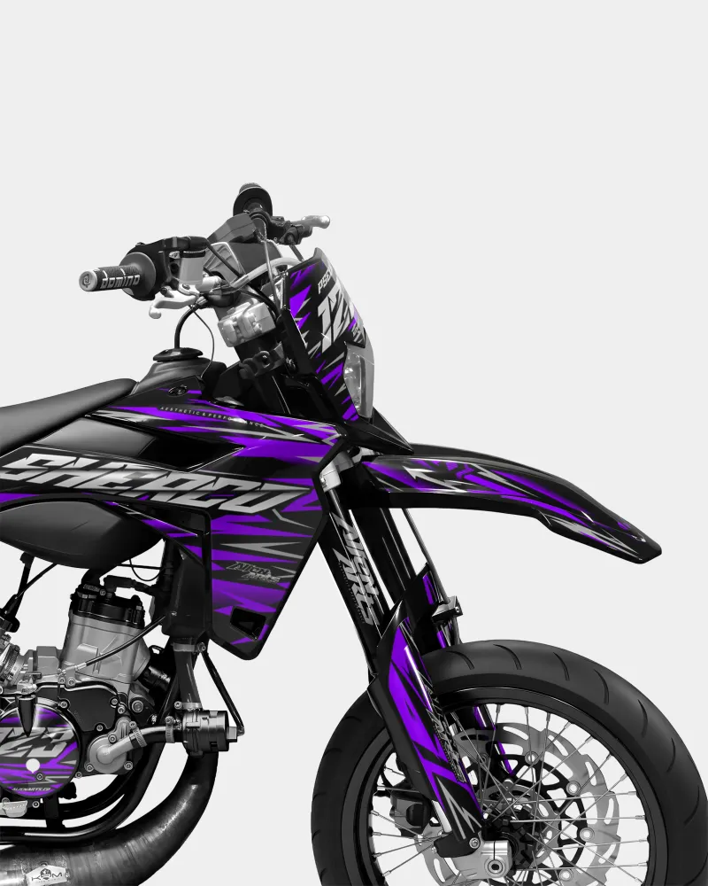 LUEUR - SHERCO 50cc decoratieset - Paars