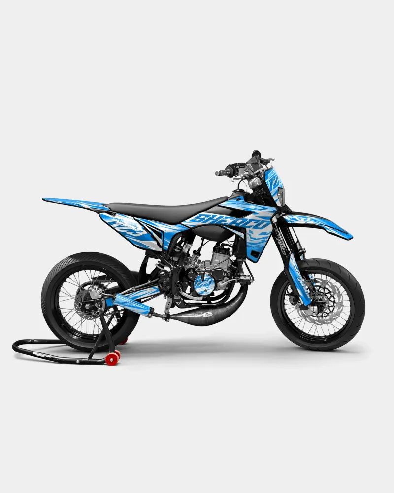 LUNIOR- Decoratieset SHERCO 50cc - Blauw
