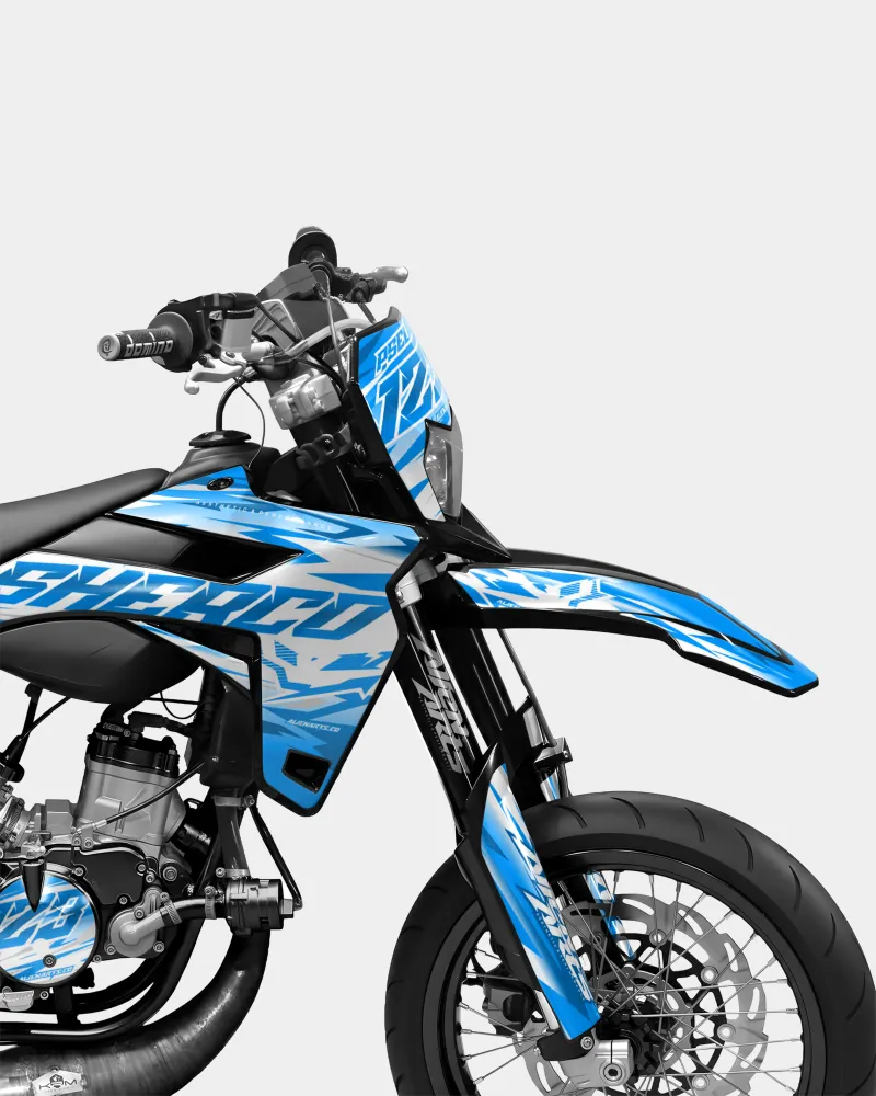 LUNIOR- Decoratieset SHERCO 50cc - Blauw