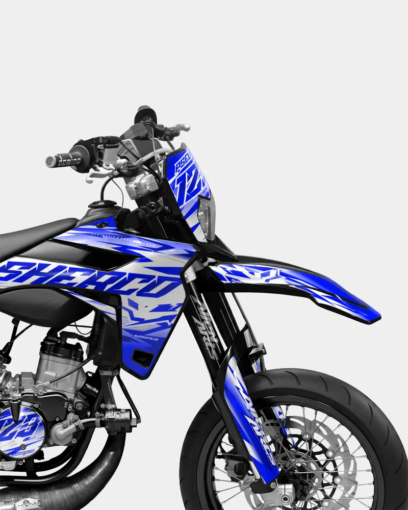 LUNIOR- Decoratieset SHERCO 50cc - Donkerblauw