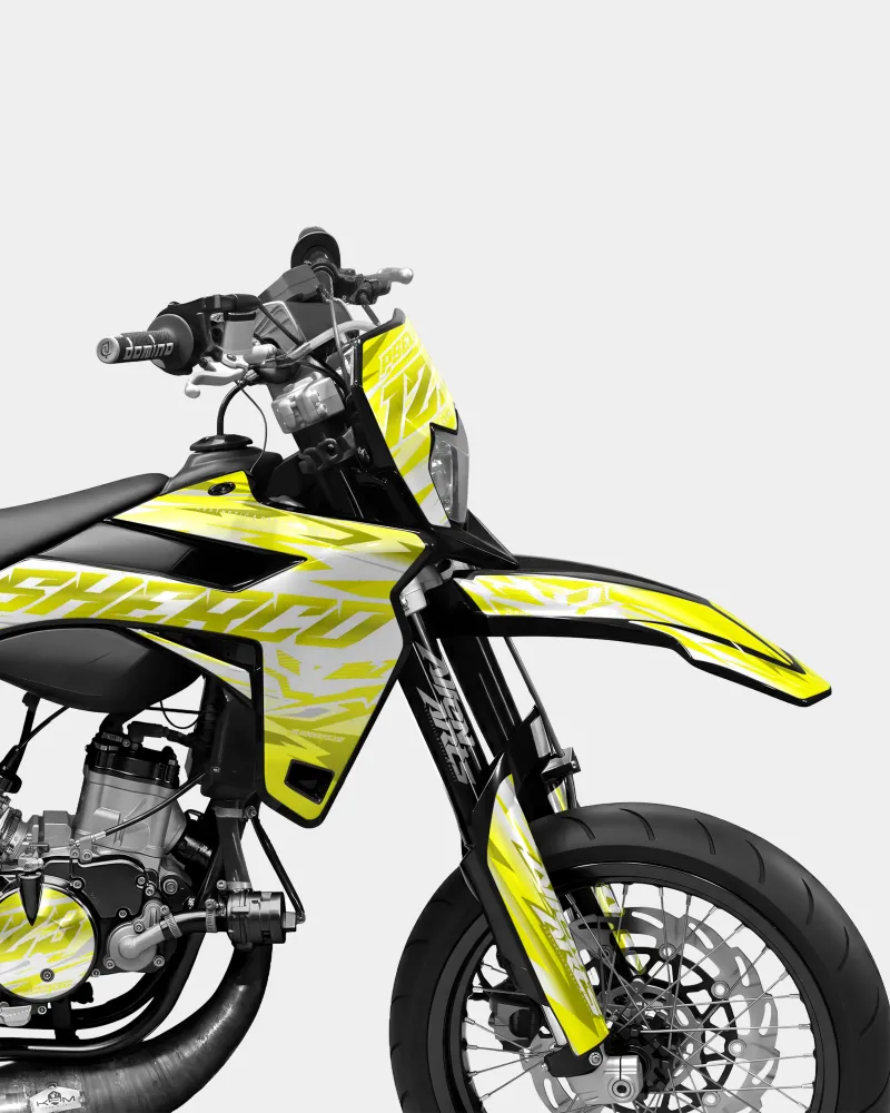 LUNIOR- Decoratieset SHERCO 50cc - Geel
