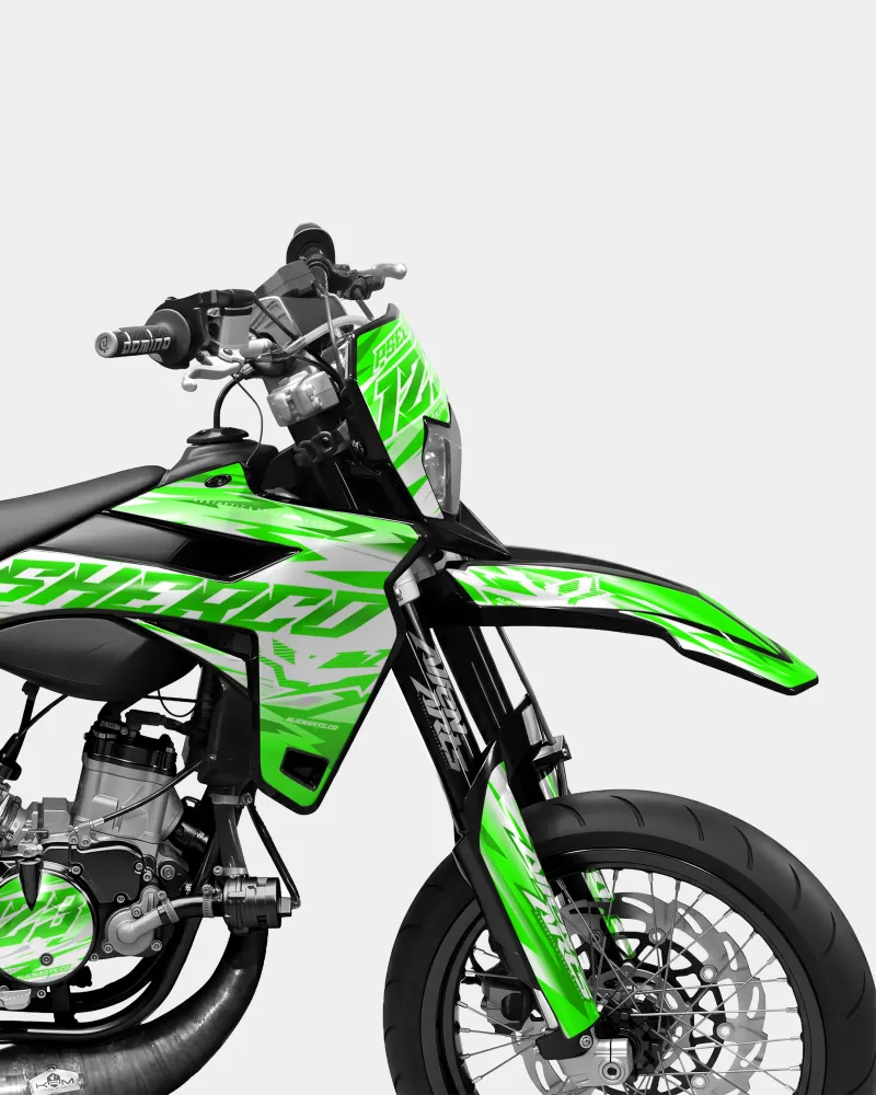 LUNIOR- Decoratieset SHERCO 50cc - Groen