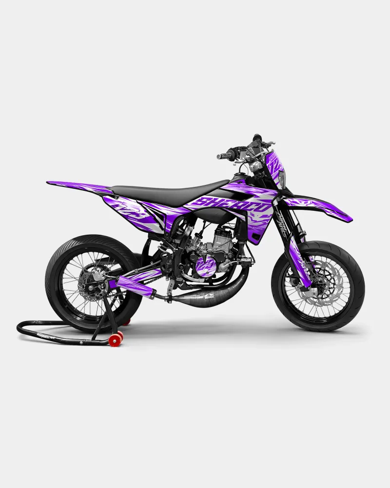 LUNIOR- Decoratieset SHERCO 50cc - Paars