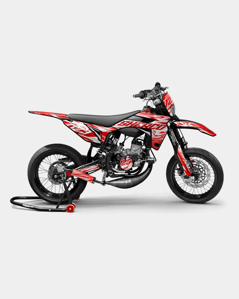LUNIOR- Decoratieset SHERCO 50cc - Rood