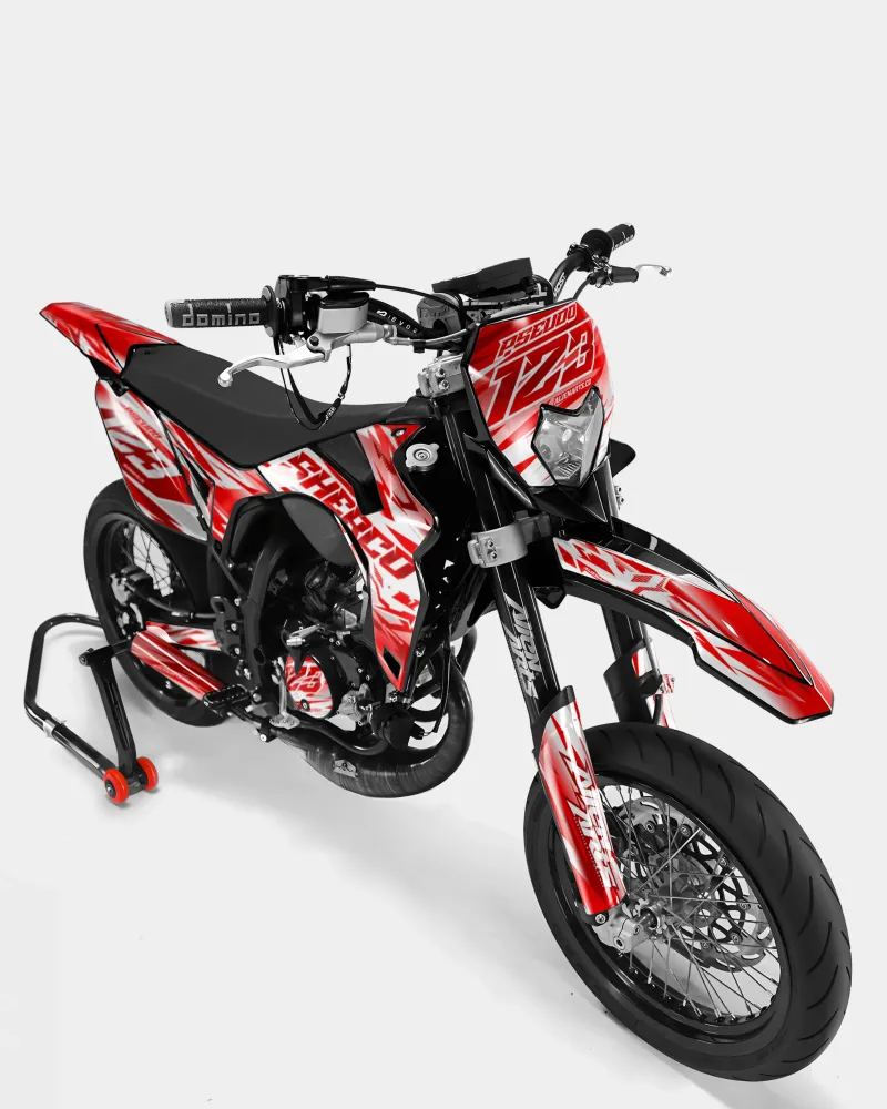 LUNIOR- Decoratieset SHERCO 50cc - Rood