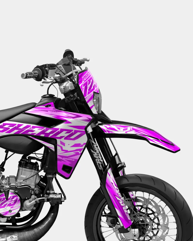 LUNIOR- Decoratieset SHERCO 50cc - Roze