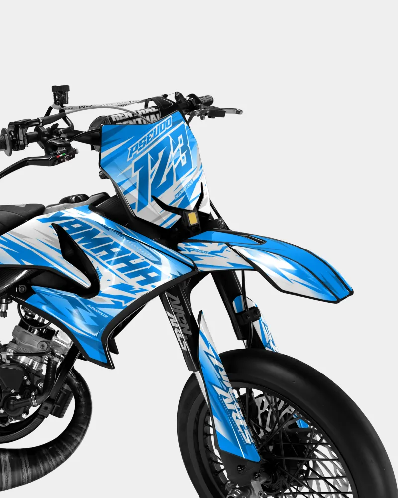 LUNIOR - Decoratieset YAMAHA DT 50cc - Blauw
