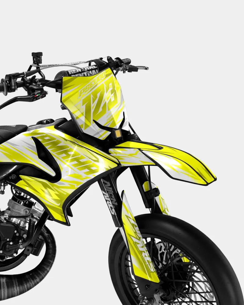 LUNIOR - Decoratieset YAMAHA DT 50cc - Geel