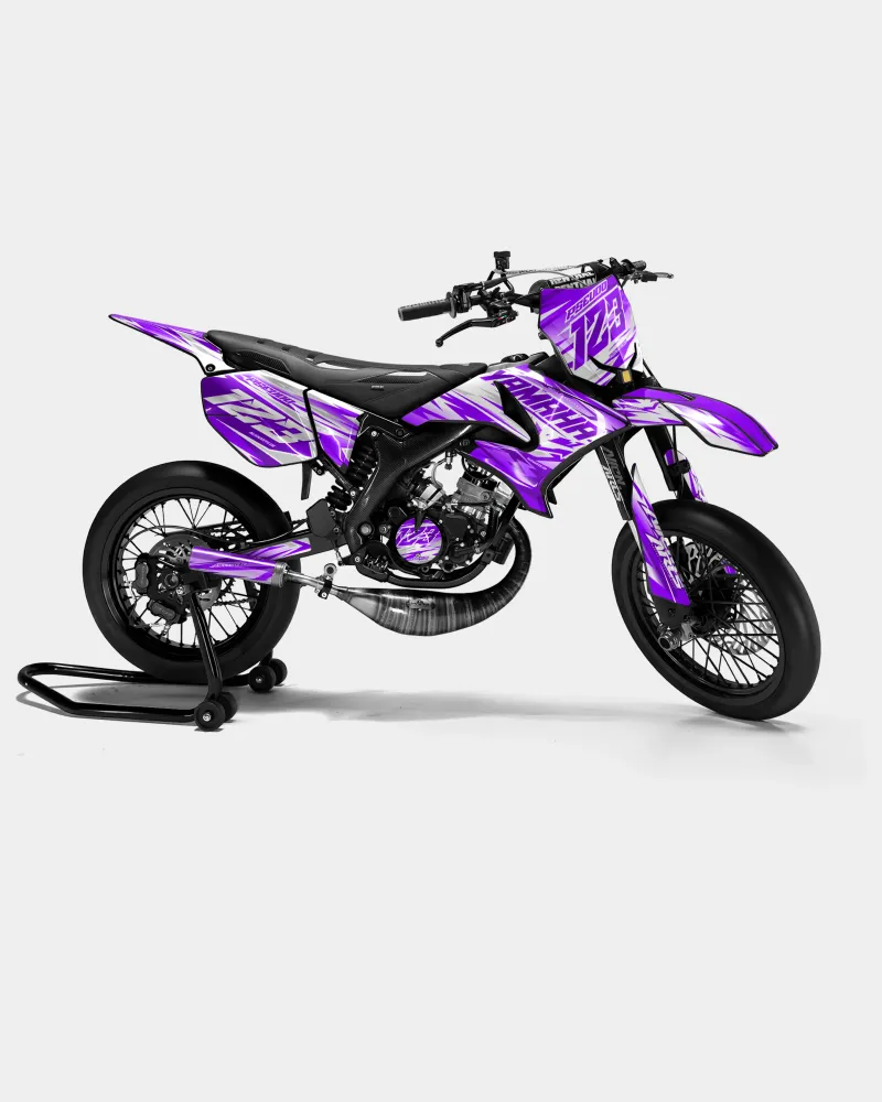 LUNIOR - Decoratieset YAMAHA DT 50cc - Paars