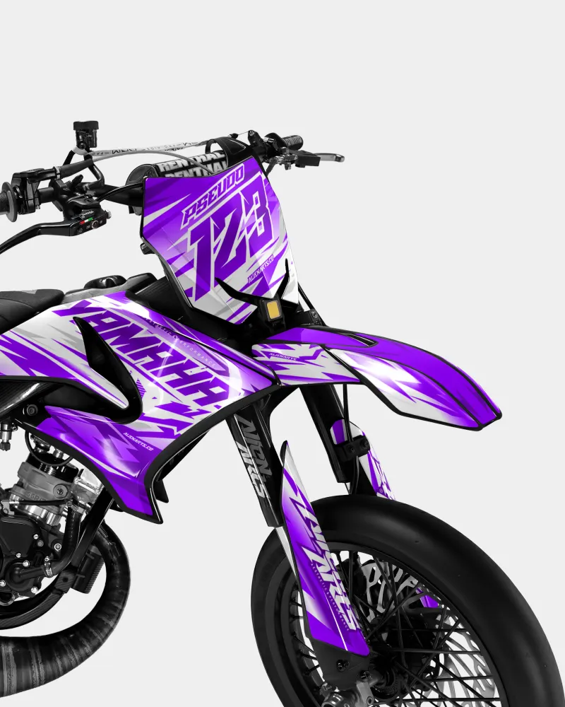 LUNIOR - Decoratieset YAMAHA DT 50cc - Paars