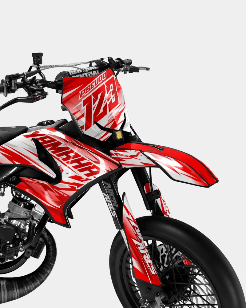 LUNIOR - Decoratieset YAMAHA DT 50cc - Rood