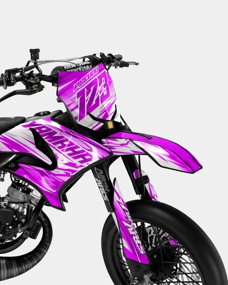 LUNIOR - Decoratieset YAMAHA DT 50cc - Roze