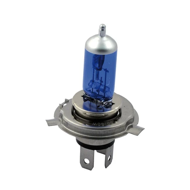 MCS Motorfiets Koplamp Lamp 12V H4 Blauw getint 100/90W