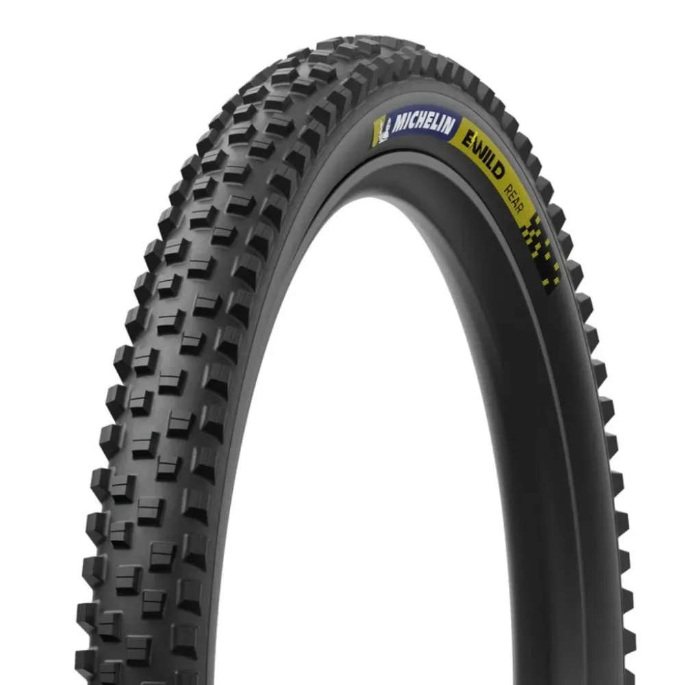 Michelin E-Wild achter Racing Line 27,5" zwart, Yellow Label