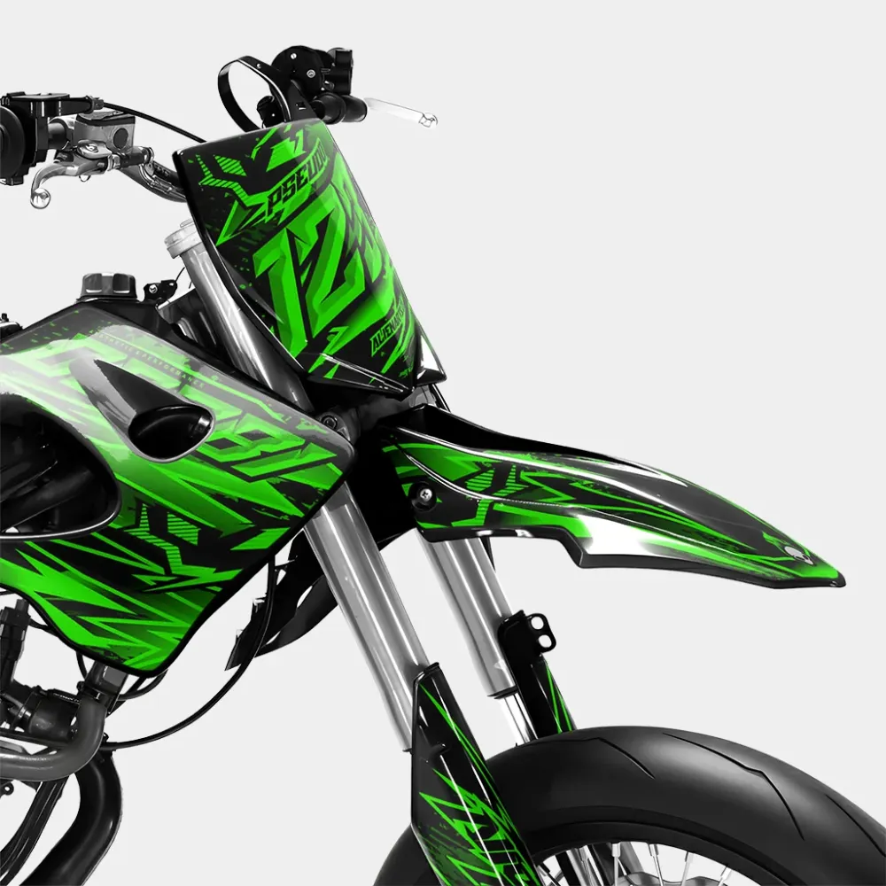 MIROIR - Decoratieset DERBI 50cc - Groen