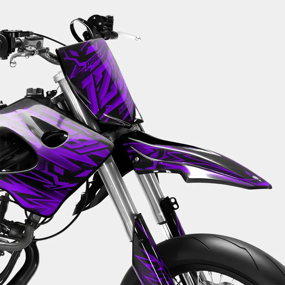 MIROIR - Decoratieset DERBI 50cc - Paars