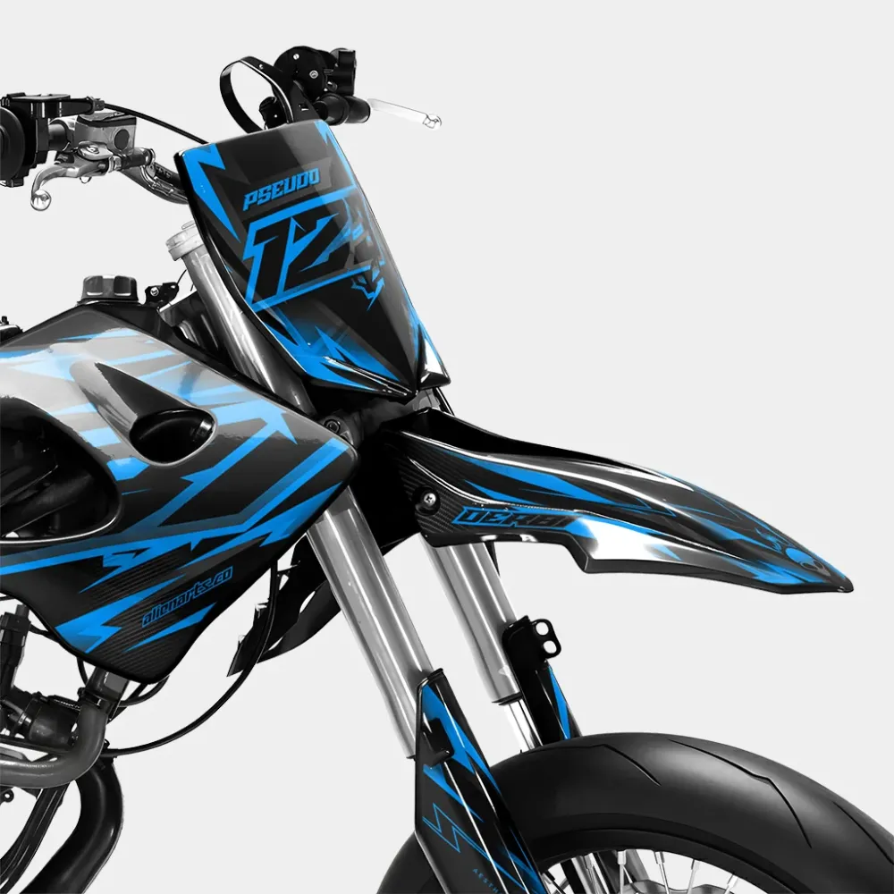 MISTRAL - Decoratieset DERBI 50cc - Blauw
