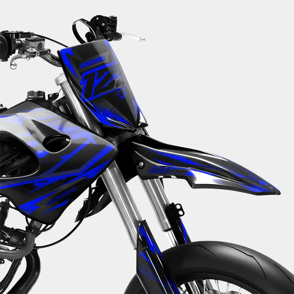 MISTRAL - Decoratieset DERBI 50cc - Donkerblauw