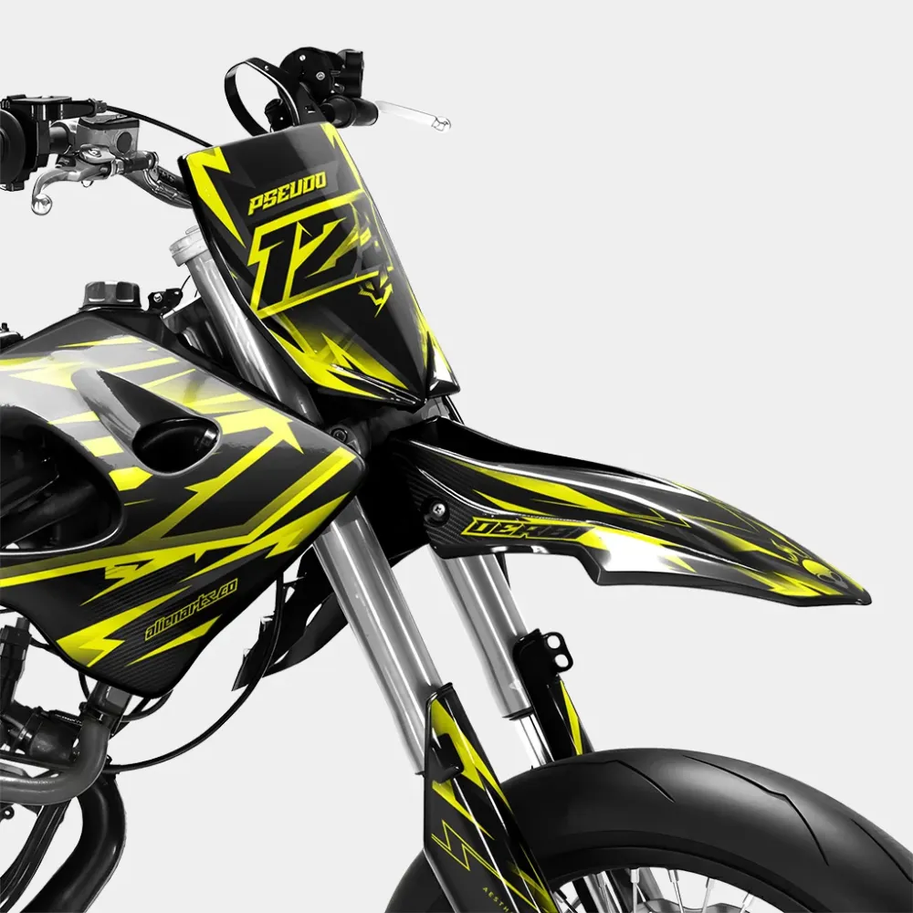 MISTRAL - Decoratieset DERBI 50cc - Geel