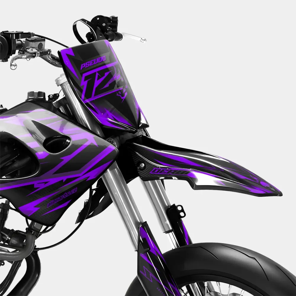 MISTRAL - Decoratieset DERBI 50cc - Paars