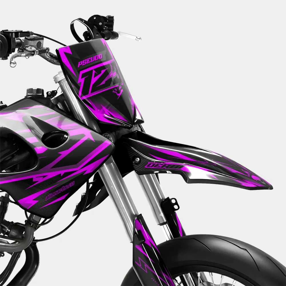 MISTRAL - Decoratieset DERBI 50cc - Roze