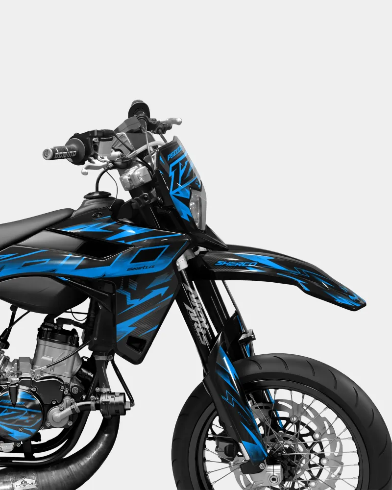 MISTRAL- Decoratieset SHERCO 50cc - Blauw