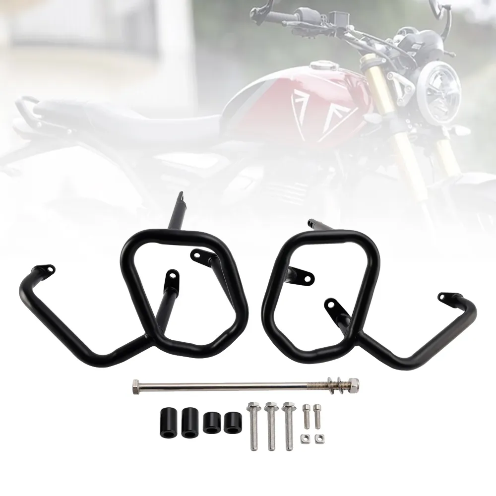 Motorbeschermframe Anti-Crash Bumper= Zwart Voor Speed Scrambler 400 X 2024-2025
