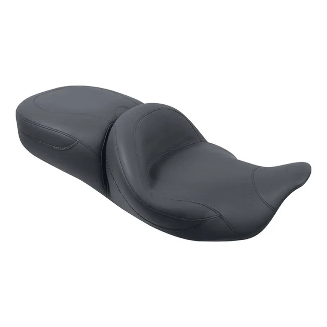 Mustang Super Touring 2-Up Seat met verwarming voor Harley