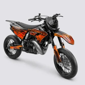 NITROGEN - Semi-personaliserbare Supermotard-decoratieset - Oranje