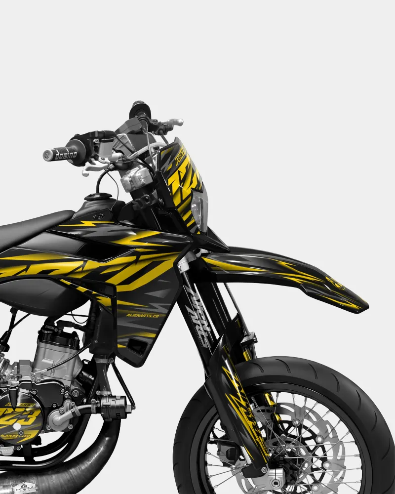 NOVUM- Decoratieset SHERCO 50cc - Donkergeel