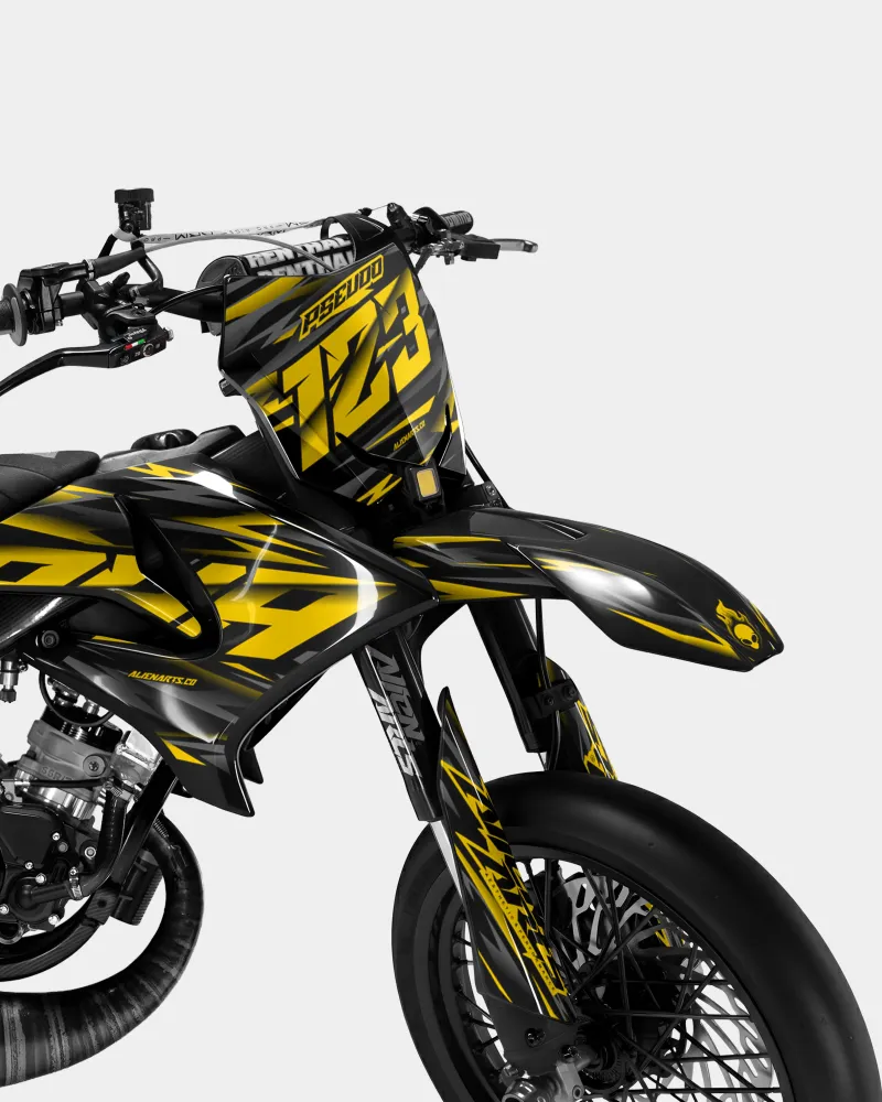 NOVUM - Decoratieset YAMAHA DT 50cc - Donkergeel