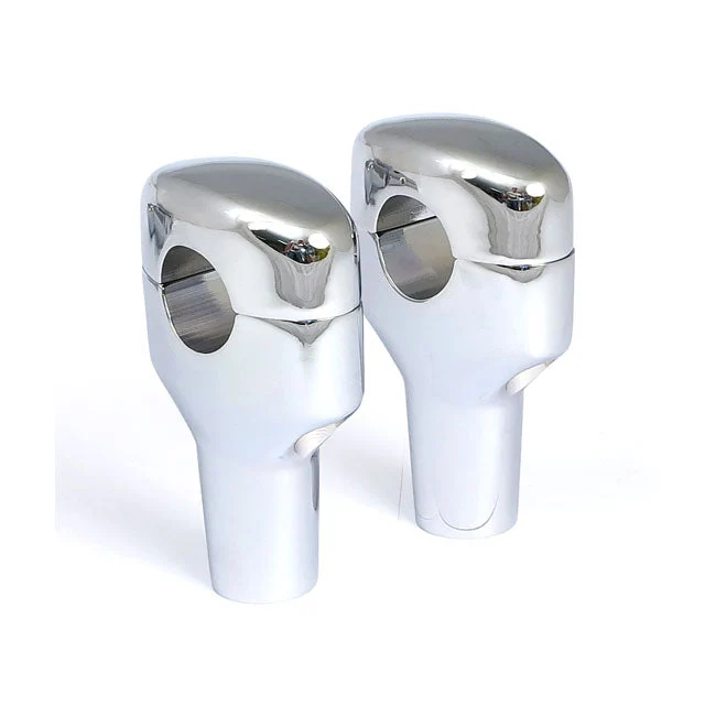 OEM-stijl glad Fat Bar stuurverhogers chroom