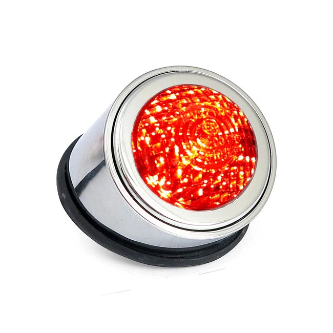 Old School Type 1 LED Achterlicht Chroom Heldere Lens
