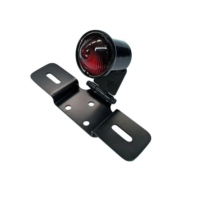 Old School Type 6 LED Achterlicht Kentekenplaathouder Zwart