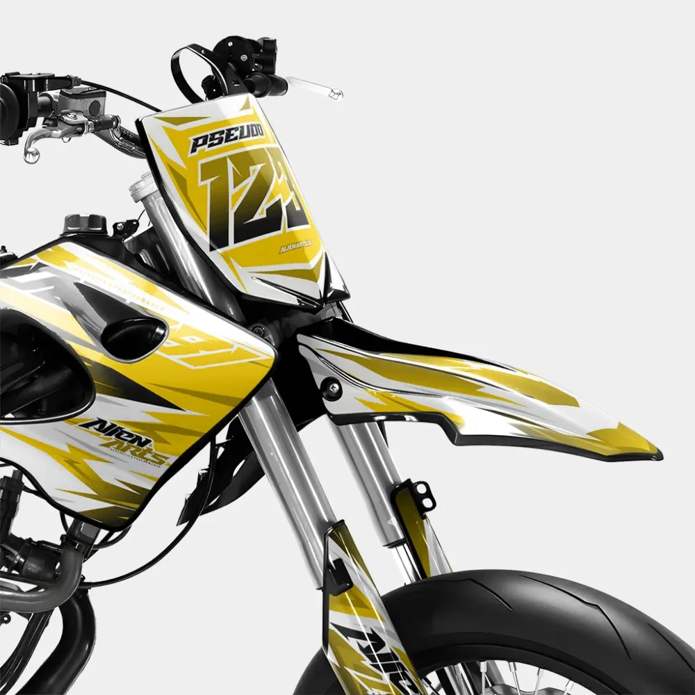 ONYX - Decoratieset DERBI 50cc - Donkergeel